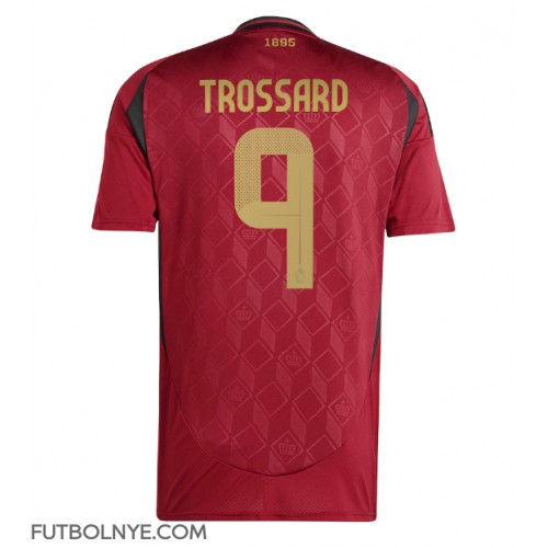 Camiseta Bélgica Leandro Trossard #9 Primera Equipación Eurocopa 2024 manga corta